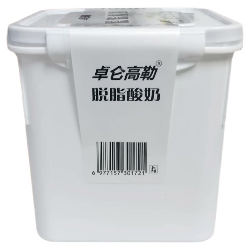 2公斤卓仑高勒脱脂酸奶家庭装