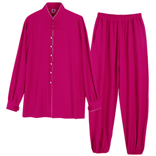 高端比赛表演太极服中长款套装春秋新款太极拳练功服女演出服晨练