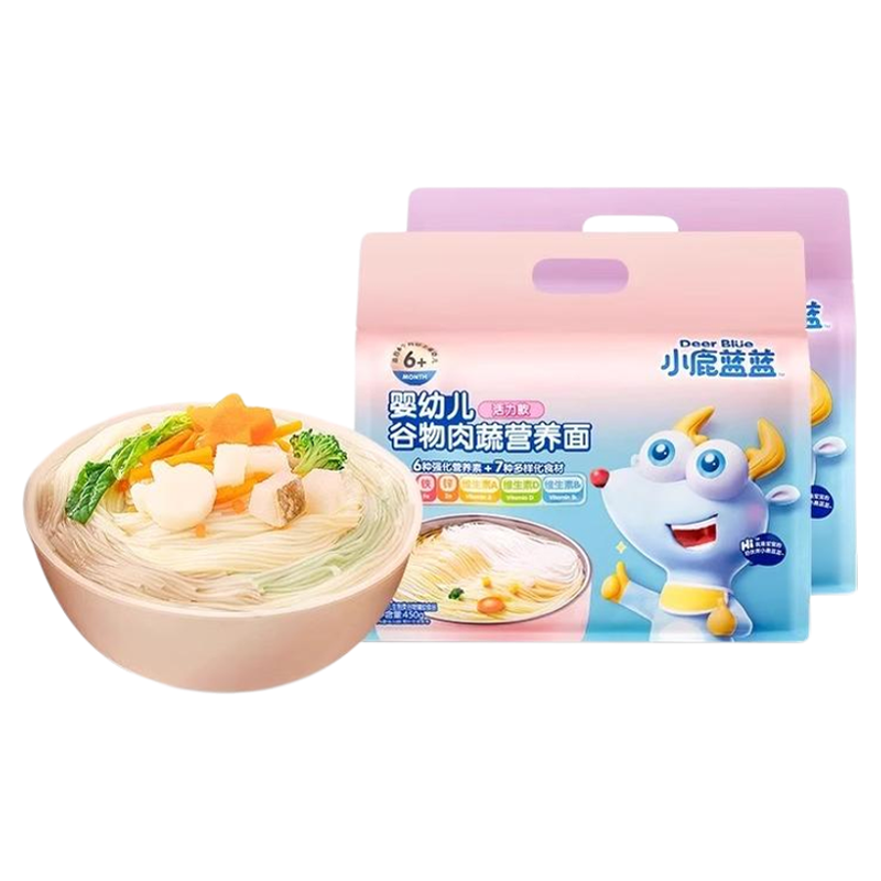 小鹿蓝蓝婴幼儿谷物肉蔬营养面条