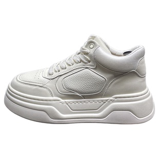 高帮鞋男款2025秋冬高邦小白鞋增高厚底高级感潮牌板鞋百搭休闲鞋