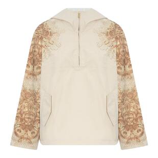 TCH轻奢潮牌烫钻25秋冬新款户外通勤连帽套头夹克外套T75C27E9002