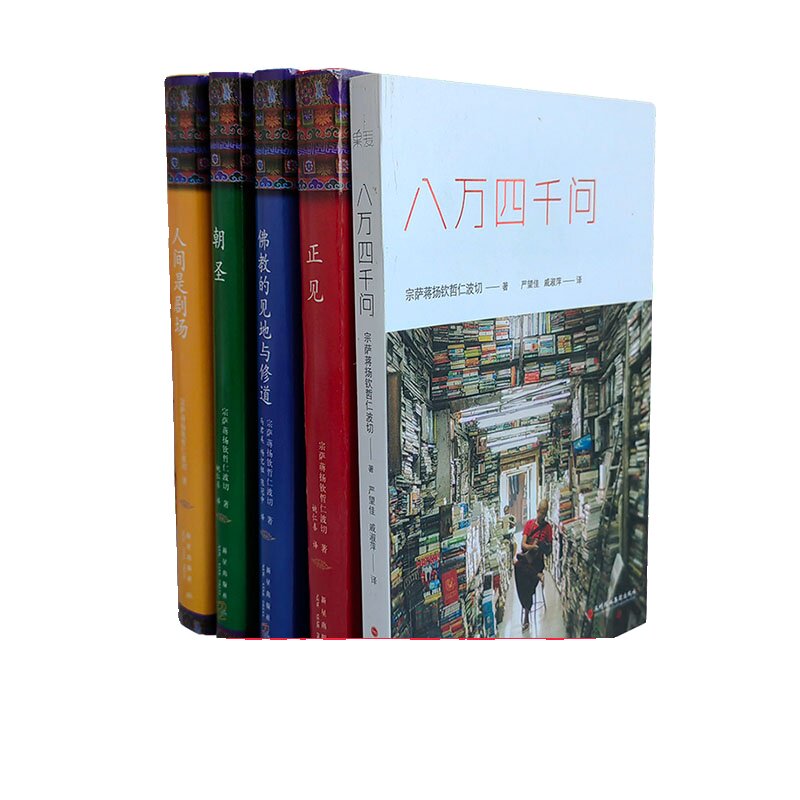 正版精装布面 宗萨钦哲仁波切 正见佛陀的证悟 +佛学的见地与修道+人间是剧场+朝圣 首部实修指导书籍 八万四千问 西藏生死书