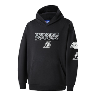 NBA官方正品男早秋舒适宽松连帽球队款休闲卫衣湖人勇士队