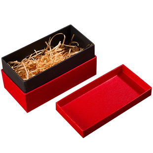 红色牛皮纸礼物盒天地盖包装盒子定制伴手礼黑色礼品盒纸盒空盒子