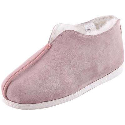 内联升女鞋羊毛千层底反绒皮棉鞋