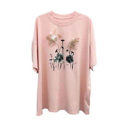 TT夏季宽松短袖T恤女2024新款