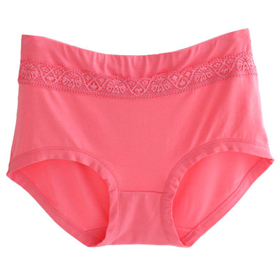 正品DK5条胖MM内裤女纯棉中高腰