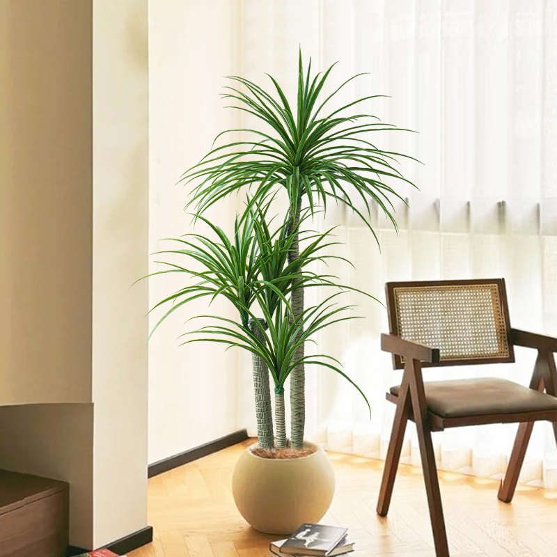 仿真绿植盆栽龙血树仿生植物高端轻奢室内客厅装饰树大型落地摆件