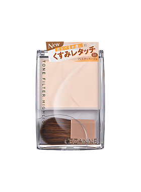日本CEZANNE/倩诗丽极细闪面部整理多用粉高光提亮哑光自然柔明亮