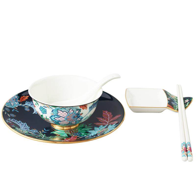 永丰源 幸福满园餐具散件饭碗/面碗/汤盘/鱼盘/平盘（安全包装）