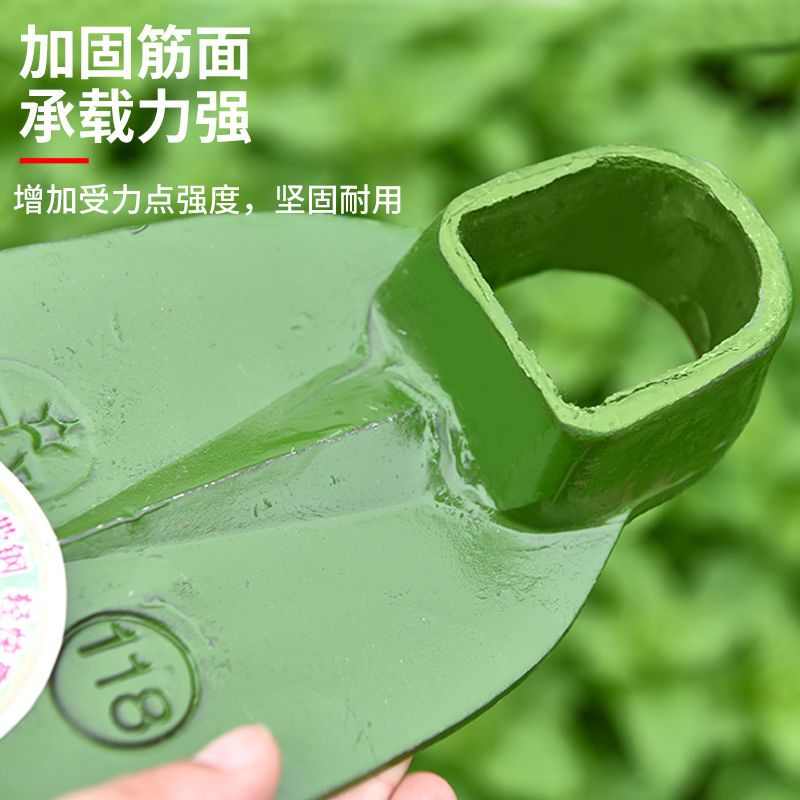 加厚轨道钢锄头农用农具户外挖土开荒开山种菜挖笋挖地长柄全钢锄