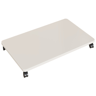 可移动收纳箱底座带滑轮置物架桌下主机托盘花架万向轮打印机托架