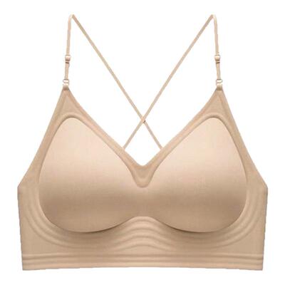 挂脖吊带美背内衣女小胸聚拢