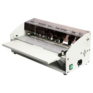 弘文压痕机电动虚线实线压线机米线点线翻书线书脊封面纸折页机小型折痕机自动纸张手动压痕虚线机装订压痕器