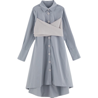 bellywear孕妇中长款蝴蝶结衬衫