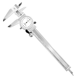 哈量广陆双向防震带表卡尺高精度不锈钢指针式卡尺0-150-200-300