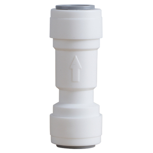 净水器2分逆止阀单项阀止回阀快接免卡扣接头 反渗透RO直饮机配件