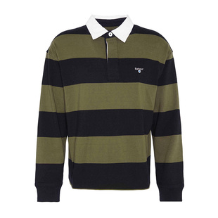 Barbour Newgate OS Rugby男士宽松条纹POLO衬衫