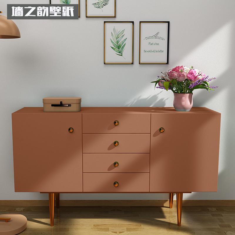 柜子贴纸墙纸自粘旧家具翻新复古绿色改色衣柜门橱柜壁纸装饰贴膜