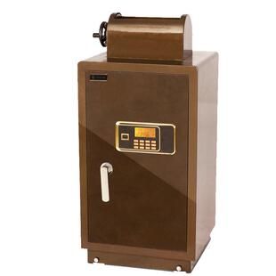 宾安/kingsafe超市商场手摇投币箱侧开门财务保险柜带报警功能大型宾馆酒店前台办公保险箱只进不出收银箱