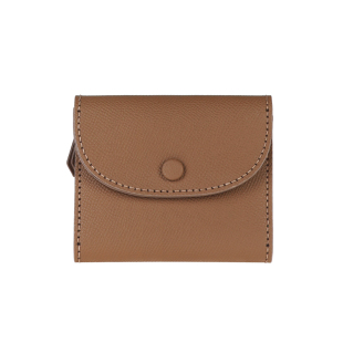 蠢小鱼头层牛皮短款钱包男女小众高级卡包diy手工自制编织材料包