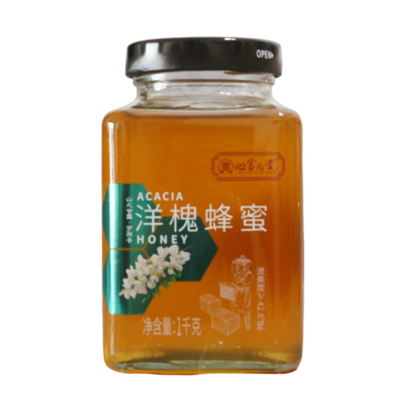 皇味心宫元堂洋槐蜂蜜1000克瓶装