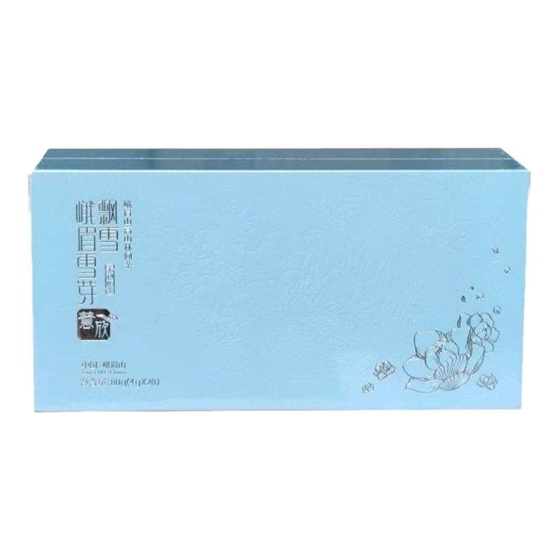 峨眉雪芽茉莉花飘雪慧欣80g礼盒