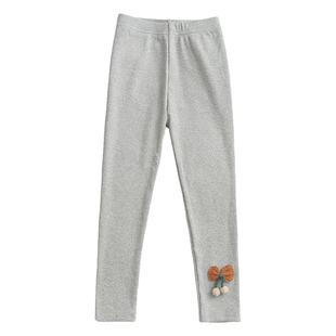 女童打底裤春秋薄款纯棉外穿儿童九分裤中小童弹力不掉档儿童裤子