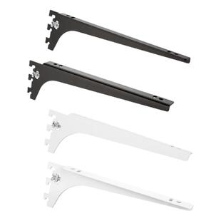 【益佳】加厚AA柱黑白色层板托 玻璃木板托臂支架书架展示架配件