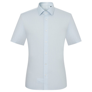 【商场同款】报喜鸟2025夏季新款男士商务正装短袖衬衫衬衣上衣男