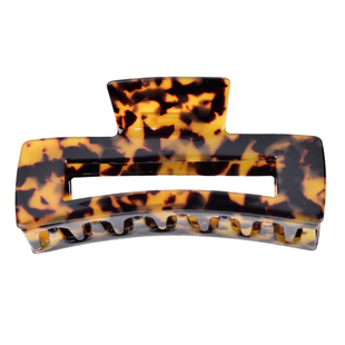 韩国发抓夹头饰法式复古豹纹抓夹大号简约发夹后脑勺中号抓发卡