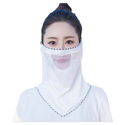 防晒口罩女夏季冰丝面罩遮全脸罩