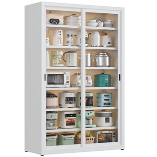 厨房置物架落地多层收纳柜子餐边多功能微波炉储物柜靠墙橱柜