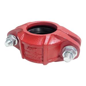 沟槽卡箍 小口径消防沟槽钢卡 水管抱箍消防管道配件美标A系168.3