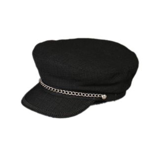 VISON 亚麻海员帽春夏季透气时尚学生帽民国复古帽子男女韩版潮