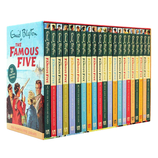 世界第一少年侦探团 五伙伴历险记21册套装 英文原版 Famous Five Enid Blyton 桥梁章节书 友谊冒险探险 课外阅读 搭马洛里之塔