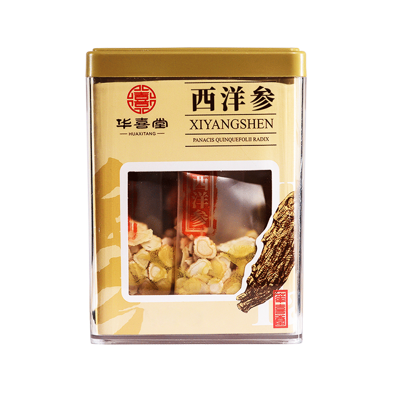 华喜堂西洋参50g小圆片正宗加拿大进口切片滋补圆片花旗参人参
