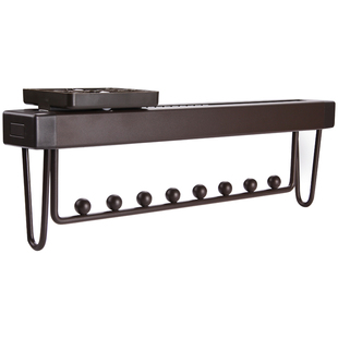 画宇浅衣柜挂衣杆伸缩竖纵向横杆衣橱抽拉式架窄柜内顶装衣通器