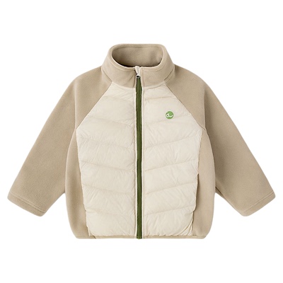 嘟嘟家儿童轻薄羽绒服男童外套女童上衣宝宝冬季防寒短款拼接洋气