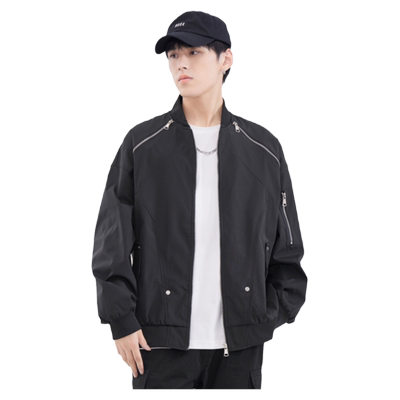 HomePanda棒球领休闲夹克男