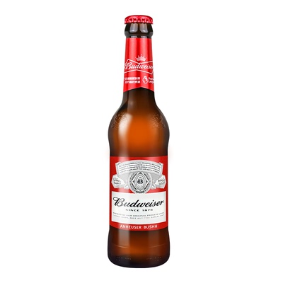 百威啤酒经典瓶装330ml*24瓶