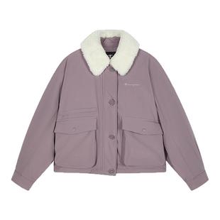 【白鹿同款】【三防】Champion冠军羽绒服女25冬新款工装短款外套