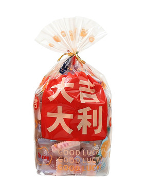 小礼品袋红色喜庆扎丝新年礼品袋