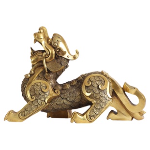 黄铜貔貅摆件一对瑞兽中式家居办公室桌面装饰品开业乔迁礼品