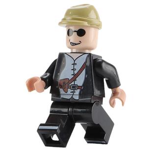 小颗粒积木二战第三方人仔 MOC战马八路人偶拼装男孩模型场景玩具