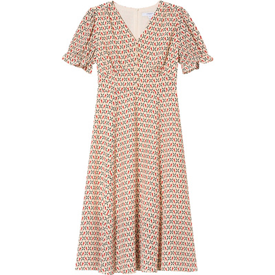 LK优雅老钱法式茶歇裙真丝