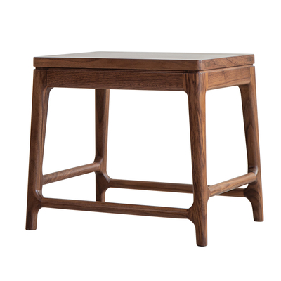 空器黑胡桃木新中式实木矮凳