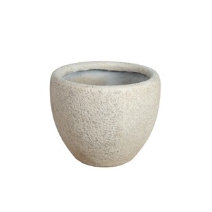 仿陶土镁泥花盆落地大口径圆形黑金刚孟加拉榕绿植花盆阳台仿水泥