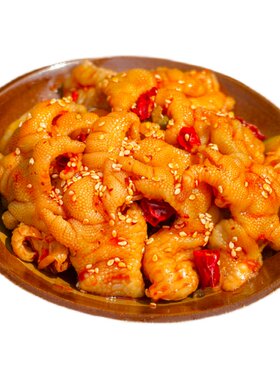 四川麻辣味无骨鸡爪小吃熟食网红