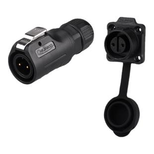 凌科航空插头插座LP12-2-3-4-5-6-7-8芯全塑胶LED显示屏四孔方座